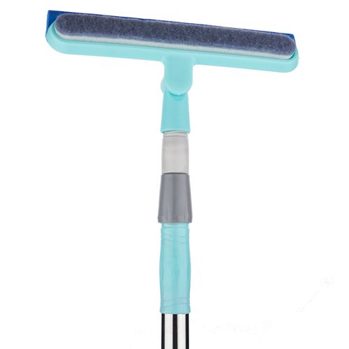 Окномойка телескопическая ручка 90см, резинка 22см, насадка фибровая губка, 1/120