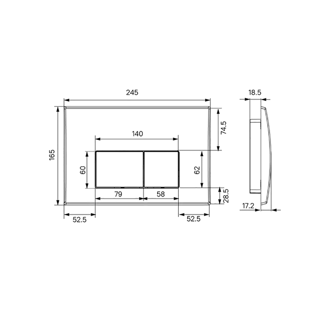 Комплект системы инсталляции IDDIS, Optima Home, OPH0000i32K с кнопкой БЕЛАЯ