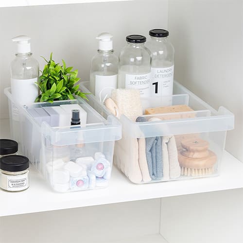 Контейнер для хранения 8.2 л Homver Cypress 221332001/00,  225х380х140 мм, с разделителями, бесцветный