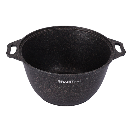 Кастрюля 3,0 л, со стеклянной крышкой, АП KUKMARA линия Granit ultra, original, 1/3