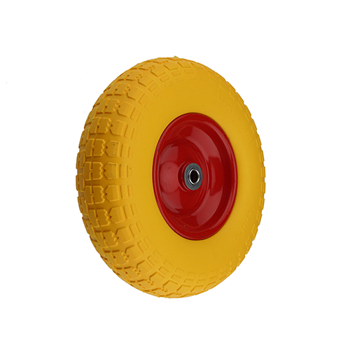 Колесо для тачки 13х4,00-6/16мм. не симметр. ступица, пенополиуретановое PU2316-АС, 1/5