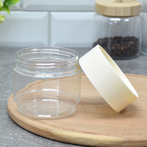 Емкость для сыпучих продуктов 0.5 л Homver Asti 221102625/01, светло-бежевая