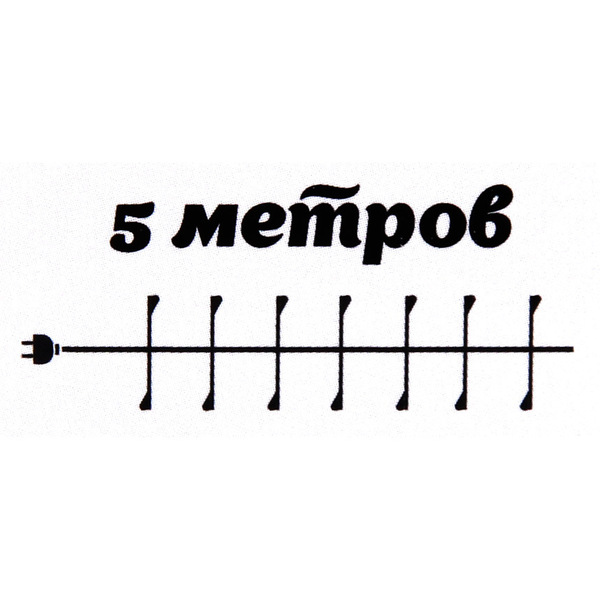Гирлянда для дома 5,0 м 350 ламп LED  "Мишура", IP-40, Синий