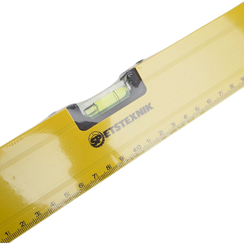 Уровень строительный пузырьковый 80см, два встроенных магнита, 1/60