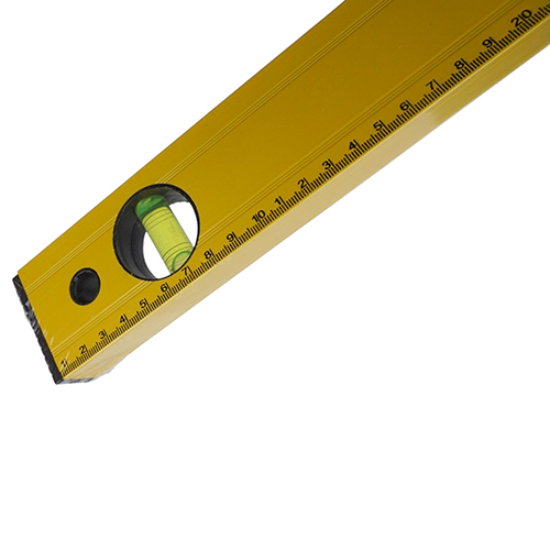 Уровень строительный пузырьковый 100см, два встроенных магнита, 1/60