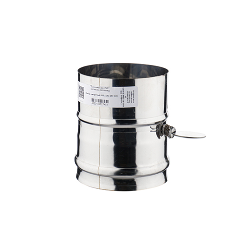 Шибер поворотный 115 нерж 0,50 д/дымохода, 1/5