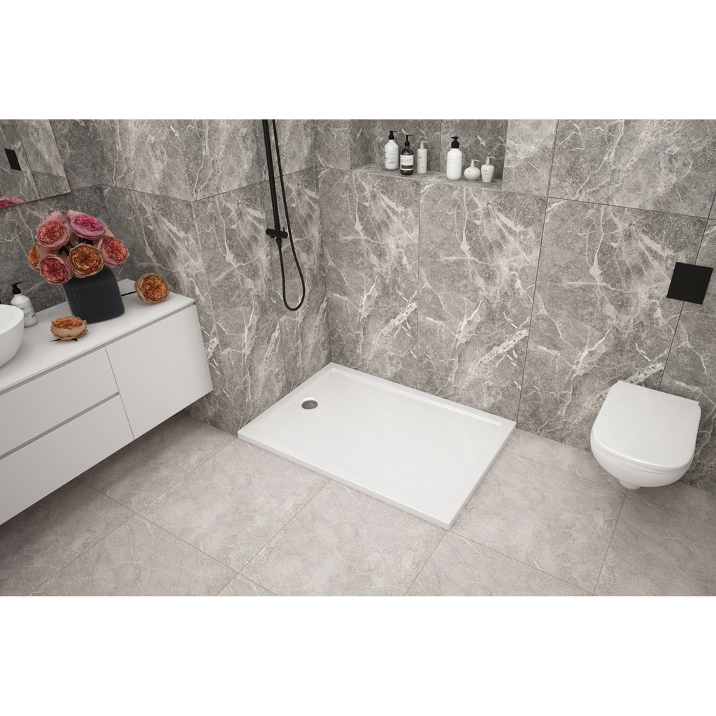 Поддон прямоугольный 1, 2*0, 8*0, 02, Universal PRO N, акрил d 90, каркас+экран выс.13 см