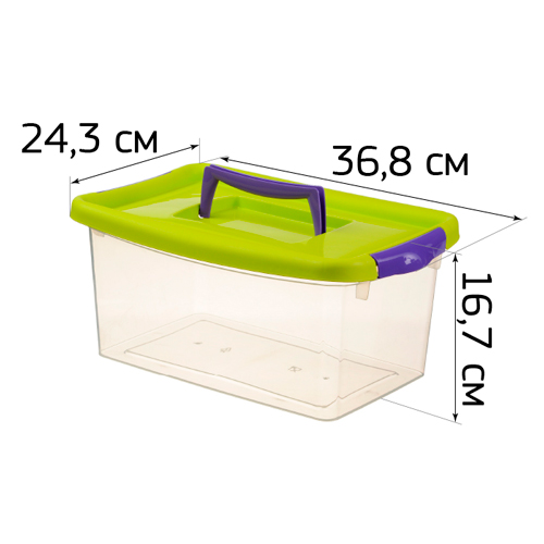 Контейнер для хранения 9 л IDEA М 2872, салатовый