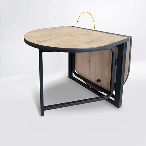 Столик журнальный Джой раскладной овальный 540х590х1040 мм, дуб ирландский, LAKSI, 1/1