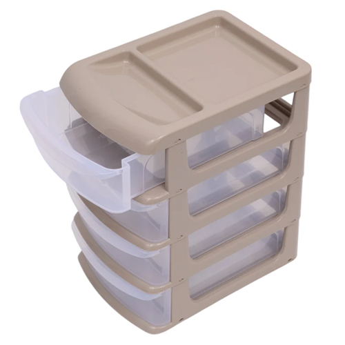 Бокс универсальный IDEA М 2764, малый, 4 секции, капучино