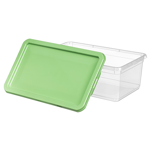 Контейнер для продуктов 5 л Homver 222131618/08, 315х190х115 мм, прямоугольный, зеленый