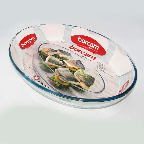 Форма для СВЧ овальная без крышки 3. 2л, 353,5*247,5 мм, Pasabahce BORCAM, 59074, 1/6