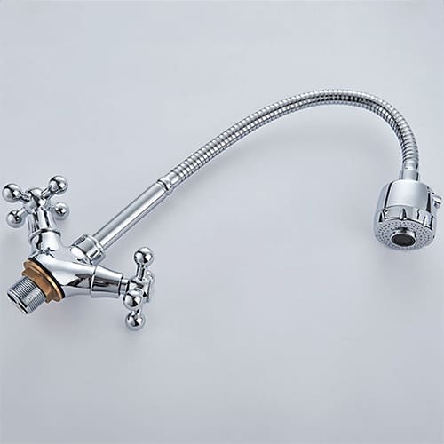 Смеситель для кухни LEDEME 4319-3 керам /F4319/с гибком изливом, карт. кран-буксы, 1/10