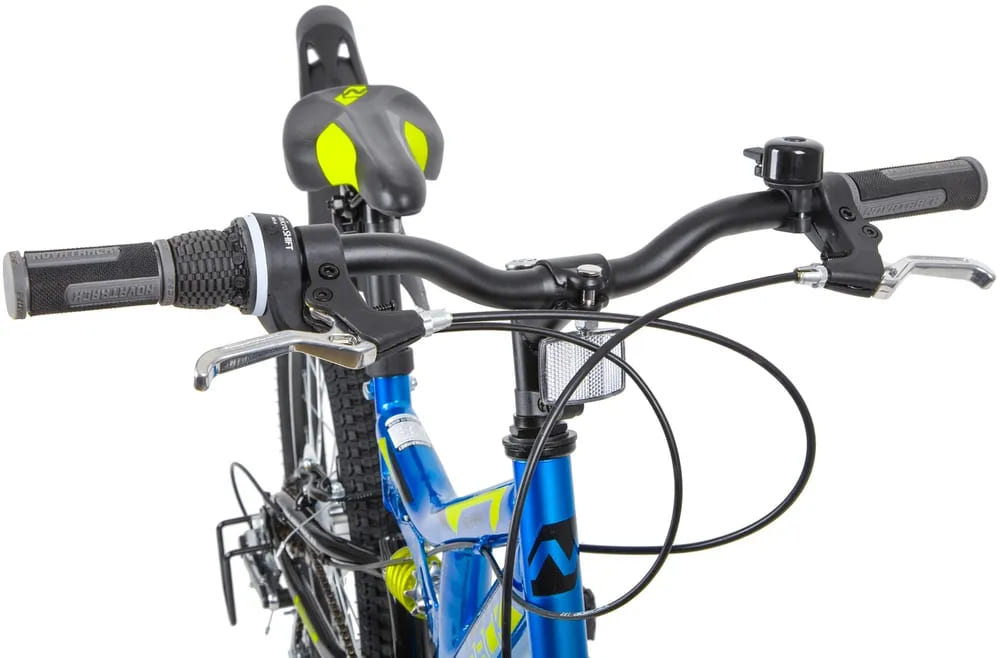 Велосипед NOVATRACK 20, SHARK, синий, сталь, 6 скор., Microshift, Power, V-brake