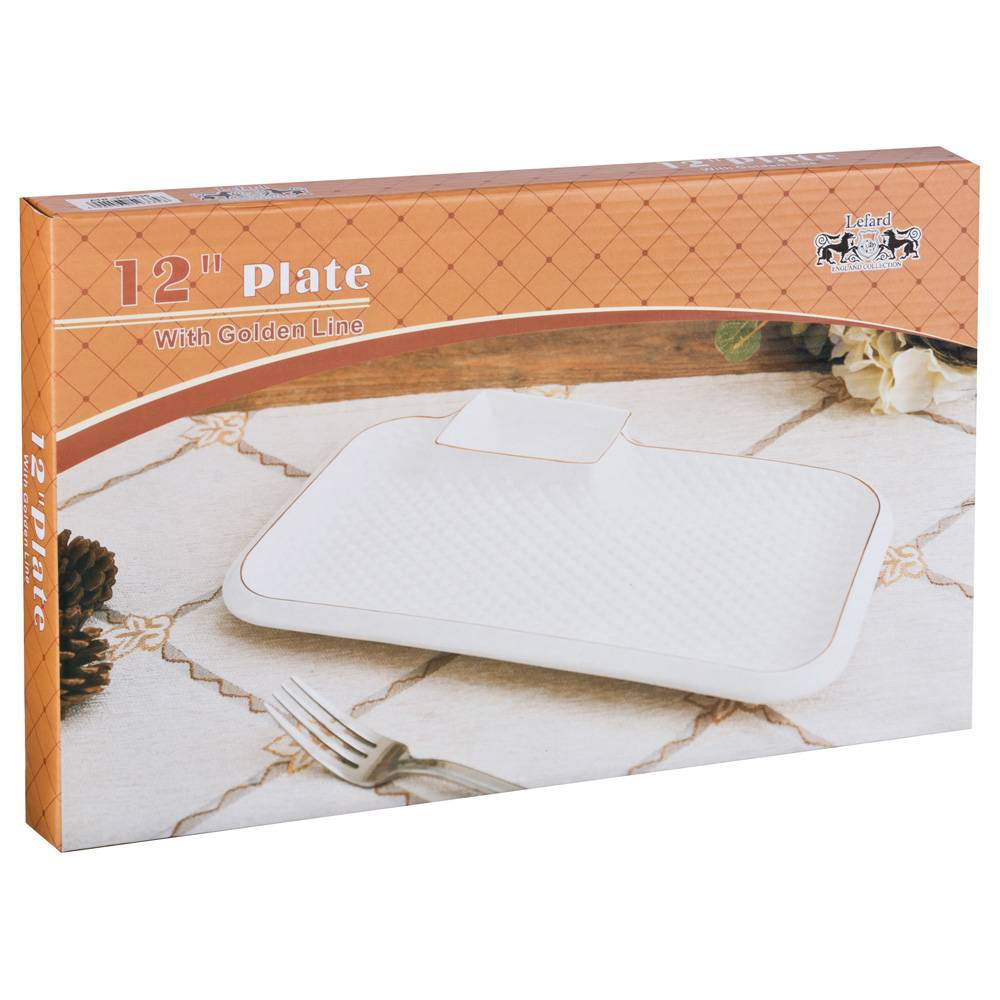 БЛЮДО ДЛЯ ШАШЛЫКА LEFARD, ДИАМАНД ГОЛД, 31*19, 5*3 СМ, КОР=12ШТ.