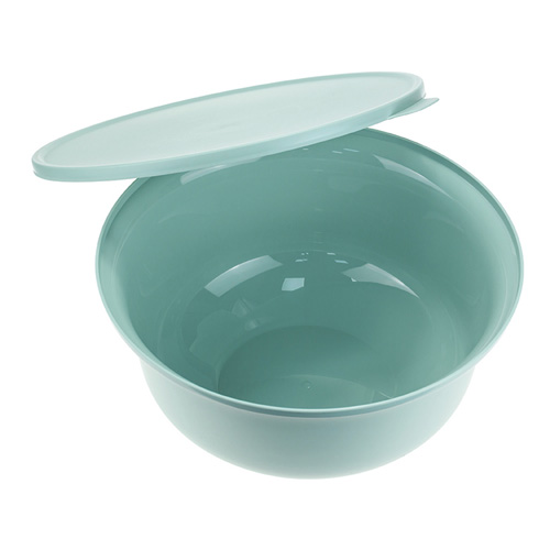 Миска пластмассовая ТЭСТИ 4,3л с крышкой, морская волна, 1/12