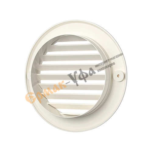 Решетка вентиляционная D130 круглая с фланцем D100 10РКН Ivory, слоновая кость, ERA, 1/55