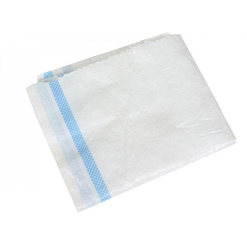 Мешки п/п 50кг 105х55 белые с синей/зеленой полосой, 500/500