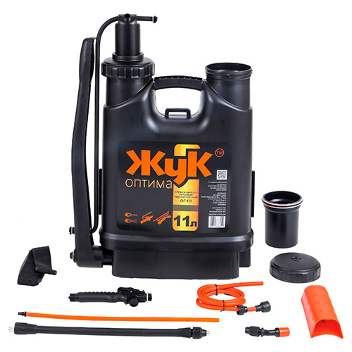 Опрыскиватель 11,0л ЖУК Оптима ранцевый гидравлический, ОГ-111, 1/3