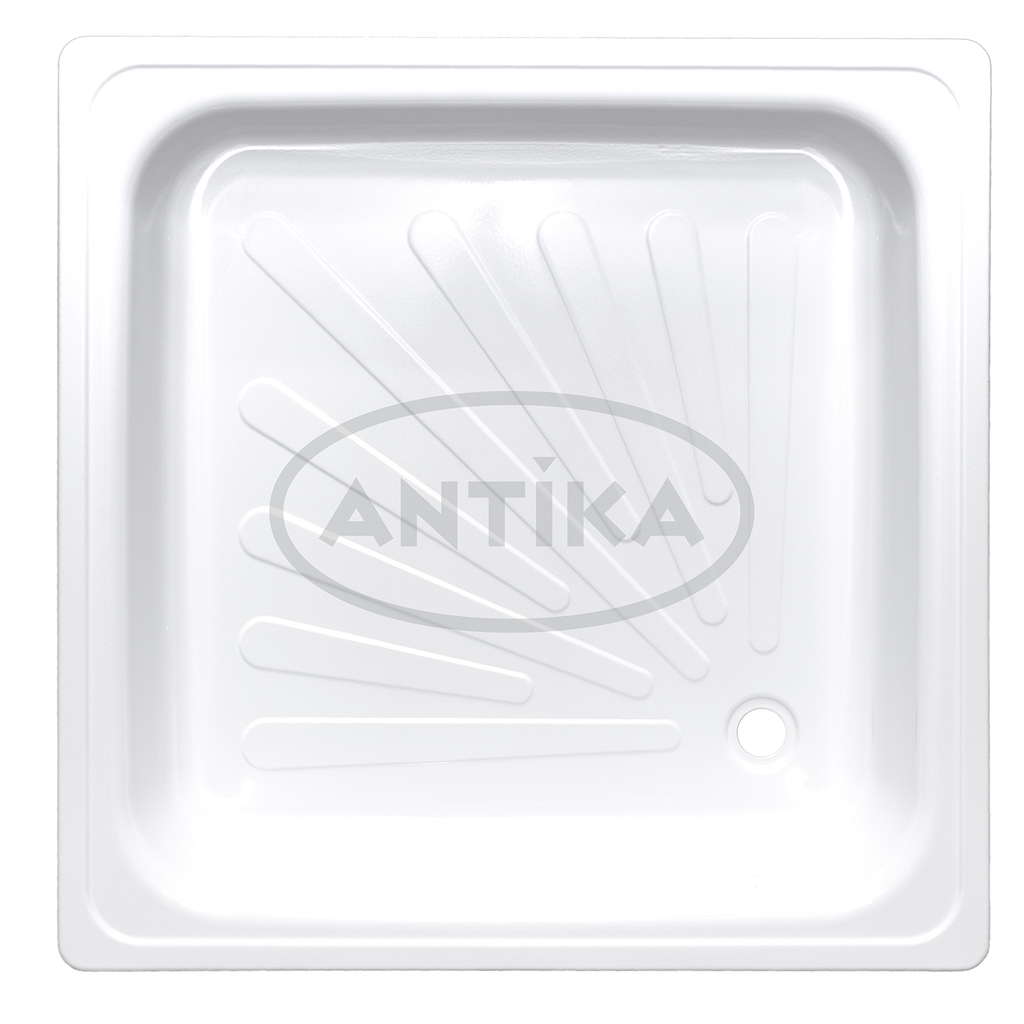 Поддон квадрат 0, 9*0, 9*0, 15 Antika стальной, ВИЗ