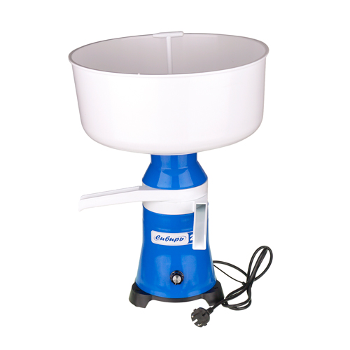 Сепаратор молочный СИБИРЬ-20-ПЛ-Р, 80 Вт, 100л/час, корпус пластик, барабан алюм, нерж, двигатель коллекторный, 1/1