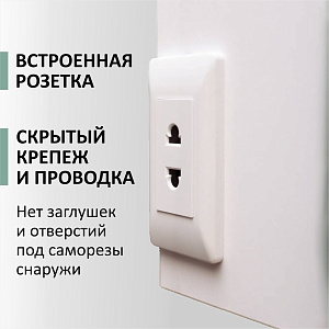 Зеркальный шкаф, ВИКТОРИЯ, 600*800, ШВ левый, сенсорный выкл, светодиодная подсветка