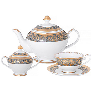 ЧАЙНЫЙ СЕРВИЗ LEFARD, ПРАЗДНИЧНЫЙ, HА 6 ПЕР. 14 ПР., КОР=1НАБ.