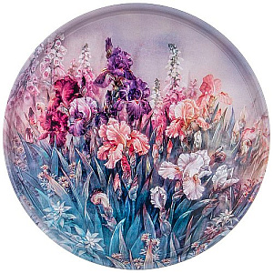 ПОДНОС СЕРВИРОВОЧНЫЙ AGNESS КОЛЛЕКЦИЯ, ПОЛЕВЫЕ ЦВЕТЫ, 33Х2, 1 СМ