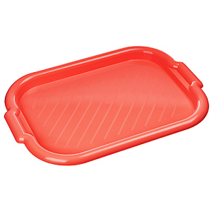 Поднос Homver Verona 221109206/01 прямоугольный, 505х360х30 мм, красный