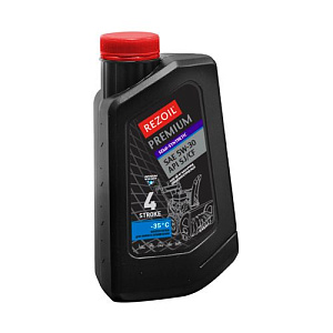 Масло REZOIL PREMIUM 4-тактное, полусинтетическое, до -40°С SAE 5W-30 API SJ/CF 0, 946 л
