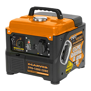 Генератор CARVER PPG -1200I CUBE инверторный, 220В, 1 розетка, полутихий корпус