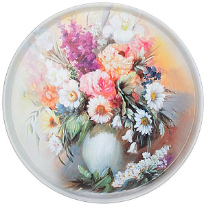 ПОДНОС СЕРВИРОВОЧНЫЙ AGNESS, ЛЕТНИЙ БУКЕТ, 33*2, 1 СМ