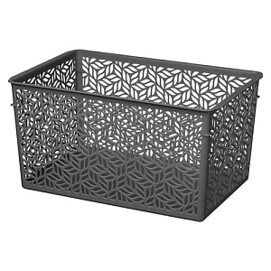 Корзинка универсальная 6.7 л Homver Linden 221313435/01, 290х190х150 мм, серая