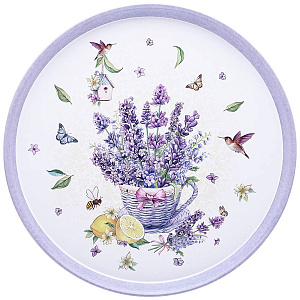 ПОДНОС СЕРВИРОВОЧНЫЙ AGNESS, ПРОВАНС ЛАВАНДА, 33*2, 1 СМ