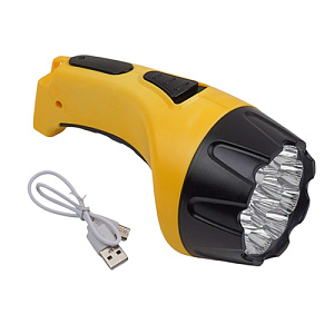 Фонарь аккумуляторный 15LED, светодиодный, USB, 1/30/60