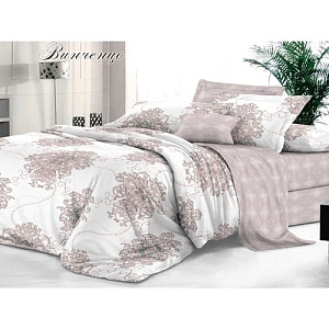 Комплект постельного белья Sateen De Luxe 1,5-спальный наволочки 2 шт, 50х70 см, винченцо