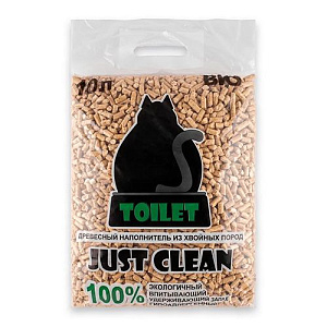 Наполнитель Just Clean древесный 10л, 1/50