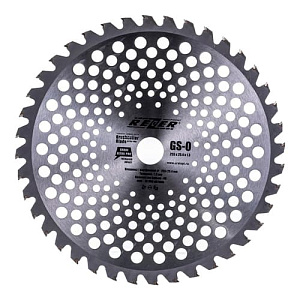 Нож для бензокосы GS-O, 255мм x 25.4мм x 1.3мм x  40Т, 40 зубьев