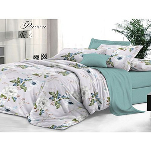 Комплект постельного белья Sateen De Luxe Евро, фасон