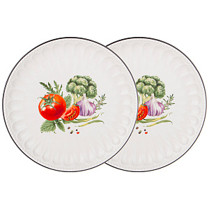 НАБОР ТАРЕЛОК ОБЕДЕННЫХ LEFARD, KITCHEN PASSIONS, 2 ШТ. 26*2, 8 СМ, КОР=9НАБ.