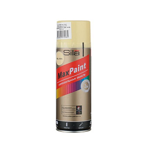 Эмаль аэрозольная слоновая кость RAL1015 520мл Sila Home Max Paint, 1/12