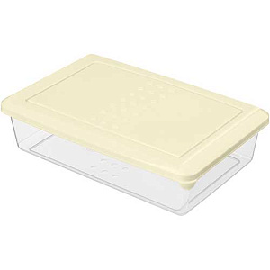 Контейнер для продуктов 0.75 л Homver Asti 221100125/01 прямоугольный, светло-бежевый