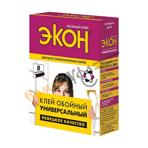 Клей обойный универсальный 200г ЭКОН, 1/24