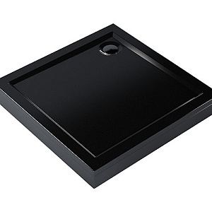 Поддон квадрат 1, 0*1, 0*0, 025, Universal, акрил d 90, каркас+экран выс.14 см BLACK