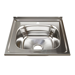 Мойка 50х50, 0, 6 вып 3 1/2 MIXLINE 16см с сифоном