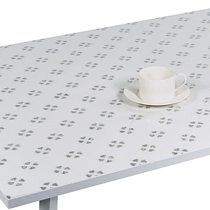Силиконовое покрытие Dekorelle 049-S, 0.8x20 м, серебро/белый фон