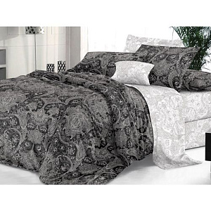 Комплект постельного белья Sateen De Luxe, 1,5-спальный, нуар