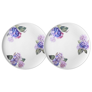 НАБОР ТАРЕЛОК ОБЕДЕННЫХ LEFARD, HORTENSIA, 2 ШТ. 25, 5 СМ, КОР=12НАБ.