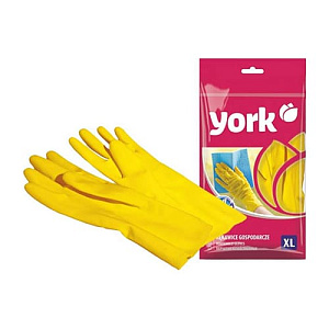 Перчатки резиновые хозяйственные р. XL YORK, 12/144