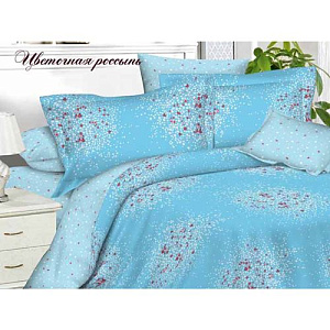 Комплект постельного белья Satin collection 1,5-спальный, цветочная россыпь